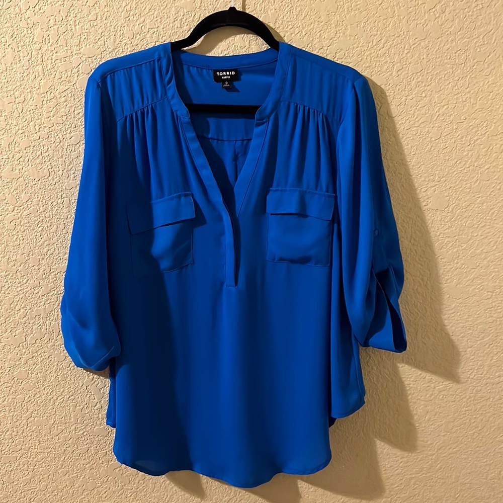 Torrid georgette blouse size 0